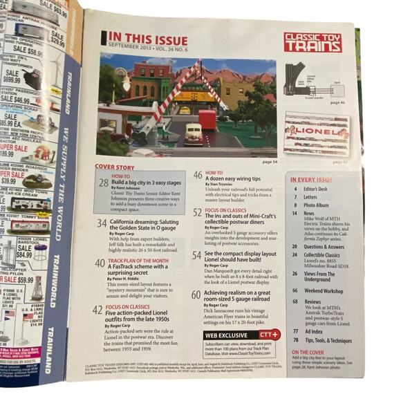 Classic Toy Trains Sept Oct Nov Dec 2013 Magazine Collect Model Layout Scenery - Picture 3 of 7